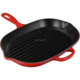 Le Creuset Poêle à griller ovale de Signature Collection Rouge, 32 cm