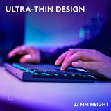 Logitech G515 LIGHTSPEED TKL RGB clavier gaming mécanique Noir, Layout US-International (QWERTY), GL Tactile, 80 % (TKL), Double-shot PBT, Bluetooth, 2.4GHz, USB 2.0