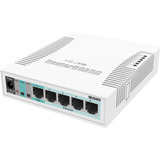 MikroTik RB260GS Smart Switch (CSS106-5G-1S) Blanc, Passive PoE, SFP