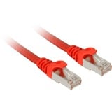 Sharkoon Câble réseau RJ-45 S/FTP Cat.7a Rouge, 7,5 mètres, câble brut