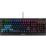Sharkoon Skiller Mech SGK3 RGB clavier gaming mécanique Noir, Layout US (QWERTY), Kailh Red, 100%, LED RGB