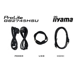 iiyama G-Master Black Hawk GB2745HSU-B2 27" Moniteur gaming  Noir, 100Hz, HDMI, DisplayPort, USB, Audio, Adaptive Sync