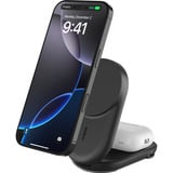 Belkin 25W UltraCharge 2-en-1 chargeur magnétique pliable Noir, 2x USB-C