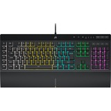 Corsair K55 RGB PRO clavier gaming Noir, Layout BE (AZERTY), Membrane, 100%