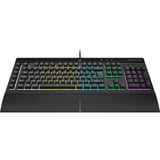 Corsair K55 RGB PRO clavier gaming Noir, Layout BE (AZERTY), Membrane, 100%