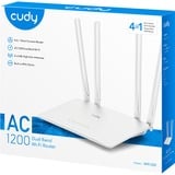 Cudy AC1200 Wi-Fi Router, Routeur Blanc, Cudy App