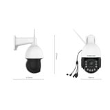 Foscam SD4H, 2K/4MP Dual-Band WiFi, Caméra de surveillance Blanc