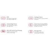 Foscam SD4H, 2K/4MP Dual-Band WiFi, Caméra de surveillance Blanc