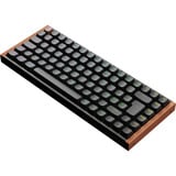 Keychron K2 HE-F1Z Wireless, clavier Noir/bois, Layout BE, Gateron Double-Rail Magnetic Nebula