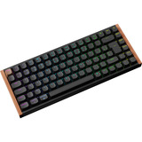 Keychron K2 HE-F1Z Wireless, clavier Noir/bois, Layout BE, Gateron Double-Rail Magnetic Nebula