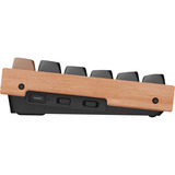Keychron K2 HE-F1Z Wireless, clavier Noir/bois, Layout BE, Gateron Double-Rail Magnetic Nebula