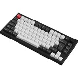Keychron Q1 HE-H1Z QMK RGB clavier mécanique Noir, Layout BE (AZERTY), Gateron Double-Rail Magnetic Nebula, 75%, Hot-swappable, Bluetooth, 2.4GHz