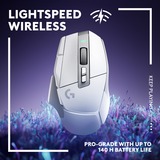 Logitech G502 X LIGHTSPEED Wireless, Souris gaming Blanc, 100-25.600 dpi
