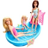 Mattel Poupée Barbie blonde avec piscine et toboggan 