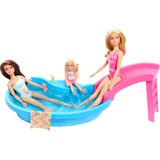  Poupée Barbie blonde avec piscine et toboggan 