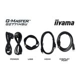 iiyama G-Master Red Eagle G2771HSU-B1 27" Moniteur gaming Noir, 1x DisplayPort, 2x HDMI, 1x USB-C, 1x USB-A, 240 Hz