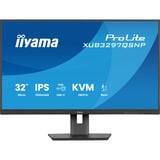 iiyama ProLite XUB3297QSNP-B1 32" Moniteur Noir, 1x DisplayPort, 1x HDMI, 4x USB-C, 2x USB-A, 1x RJ-45