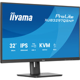 iiyama ProLite XUB3297QSNP-B1 32" Moniteur  Noir, 1x entrée HDMI, 1x DisplayPort, USB-A, USB-C, LAN