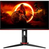 AOC Q24G2A/BK 23.8" Moniteur gaming  Noir/Rouge, 2x HDMI, DisplayPort, AMD Freesync, 165 Hz