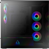 ARCTIC Xtender (Black) boîtier midi tower Noir (Mat) | 2x USB-A | 1x USB-C | RGB | Verre Trempé