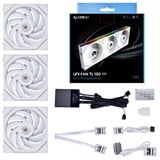 Lian Li UNI FAN TL 120 ventilateurs de boîtier RGB  Blanc, 3 pièces, 120 x 124 x 28 mm, PWM, contrôleur inclus