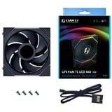 Lian Li UNI FAN TL 140 LCD ventilateur de boîtier RGB  Noir, 140 x 144 x 28 mm