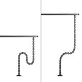 Neomounts ADS06-130BL, Guide-câble Noir