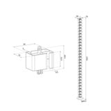 Neomounts ADS06-130BL, Guide-câble Noir