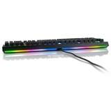 Sharkoon SKILLER SGK40 RGB clavier gaming mécanique Noir, Layout BE (AZERTY), Huano Red, 100%, BE Layout, Huano Red, RGB LED
