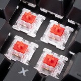 Sharkoon SKILLER SGK40 RGB clavier gaming mécanique Noir, Layout BE (AZERTY), Huano Red, 100%, BE Layout, Huano Red, RGB LED