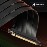 Sharkoon Vertical Graphics Card Kit 4.0 0,25 m, Carte de montage Noir, 0,25 m, PCI-E x16 (Gen 4.0), PCI-E x16 (Gen 4.0), Carte vidéo, ELITE SHARK CA200, ELITE SHARK CA300, TG7M RGB