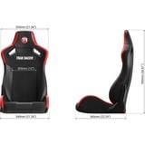 Trak Racer Recline Seat, Siège de course Noir/Rouge