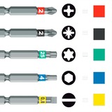Wera Kraftform Kompakt 838 RA S Set 1, Set d'embouts de vissage Noir/Vert, 14 pièces
