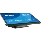 iiyama ProLite T2254MSC-B2AG 21.5" Moniteur tactile  Noir, 100 Hz, HDMI, DisplayPort, audio, USB, écran tactile