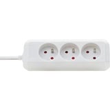 Brennenstuhl Eco-Line multiprise à 3 prises Blanc, 3x prises, 1,5 m