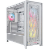 Corsair FRAME 5000D RS ARGB boîtier midi tower Blanc | 4x USB-A | 1x USB-C | RGB | Verre Trempé