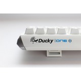 Ducky One 3 RGB TKL White, clavier gaming Blanc/Argent, Layout BE, Cherry MX RGB Speed Silver, LED RGB, TKL, ABS