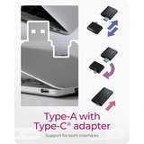 ICY BOX IB-CR204-CU3, Lecteur de carte Noir