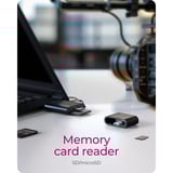 ICY BOX IB-CR204-CU3, Lecteur de carte Noir