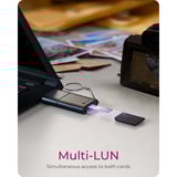 ICY BOX IB-CR204-CU3, Lecteur de carte Noir