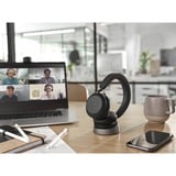 Jabra Evolve2 75 casque on-ear Noir, Link380a, Microsoft Teams