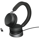 Jabra Evolve2 75 casque over-ear Noir, Link380a, Microsoft Teams