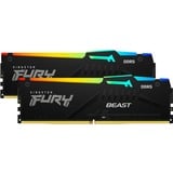 Kingston FURY Kit DDR5-5600 64 Go, Mémoire vive Noir, KF556C36BBEAK2-64, Beast RGB, EXPO