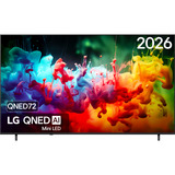 LG QNED72 AI 85" Ultra HD QNED TV Noir, 3x HDMI, USB, Bluetooth, LAN, WLAN, CI+, HDR10