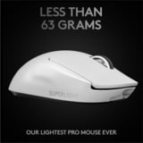 Logitech G PRO X SUPERLIGHT, Souris gaming Blanc, 100 - 25 600 dpi