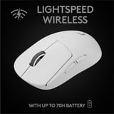 Logitech G PRO X SUPERLIGHT, Souris gaming Blanc, 100 - 25 600 dpi