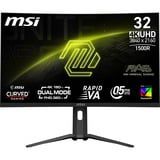 MSI MAG 321CUPDF 31.5" 4K Ultra HD Moniteur gaming incurvé Noir, 1x DisplayPort, 2x HDMI, 1x USB-C, 160 Hz / 320 Hz
