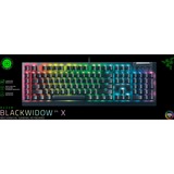 Razer BlackWidow V4 X RGB clavier gaming mécanique Noir, Layout US (QWERTY), Razer certified Mechanical Green Switches, 100%