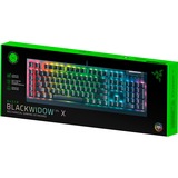 Razer BlackWidow V4 X RGB clavier gaming mécanique Noir, Layout US (QWERTY), Razer certified Mechanical Green Switches, 100%