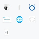 Reolink P344, caméra dôme intelligente 12 MP PoE avec projecteur, Caméra de surveillance Blanc, Vision nocturne en couleur